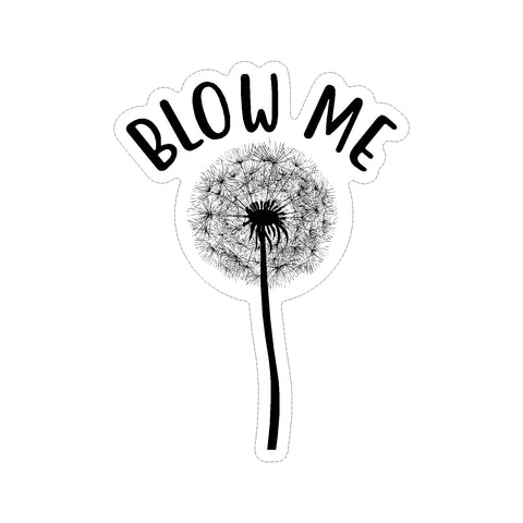 Blow Me Dandelion Flower Vinyl Car Sticker