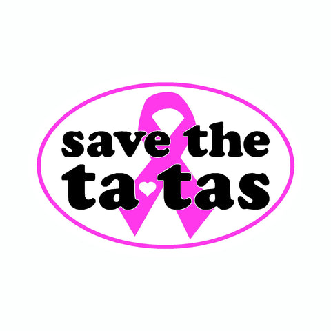 Breast Cancer Awareness I Love Boobies Vinyl Car Sticker