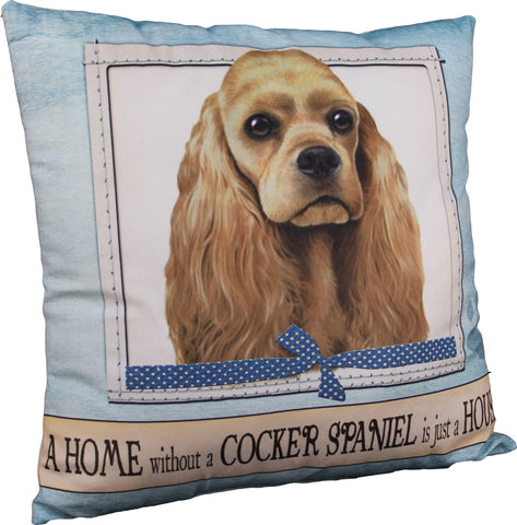 Cocker Spaniel Buff Dog Breed Throw Pillow