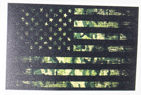 Camouflage US American Flag Vinyl Car Sticker