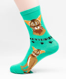 Abyssinian Socks Cat Breed Foozy Novelty Socks