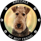 Airedale Terrier My Best Friend Dog Breed Magnet