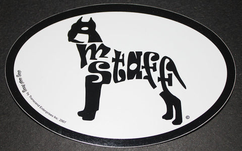 American Staffordshire Terrier Amstaff Euro Dog Breed Car Sticker Decal