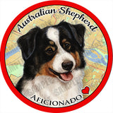 Australian Shepherd Black Tri Absorbent Porcelain Dog Breed Car Coaster