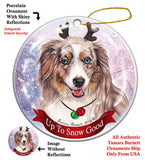 Australian Shepherd Red Tri Howliday Dog Christmas Ornament