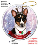 Basenji Tri Color Howliday Dog Christmas Ornament