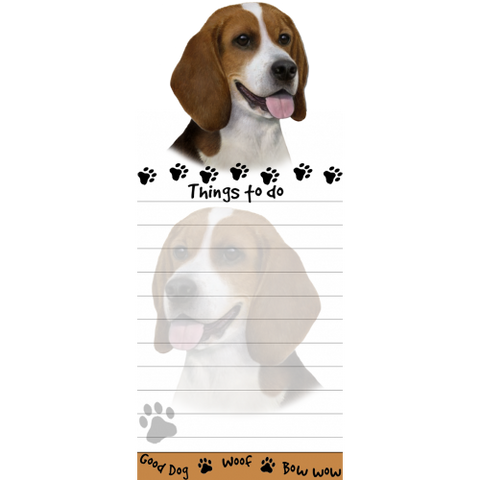 Beagle List Stationery Notepad