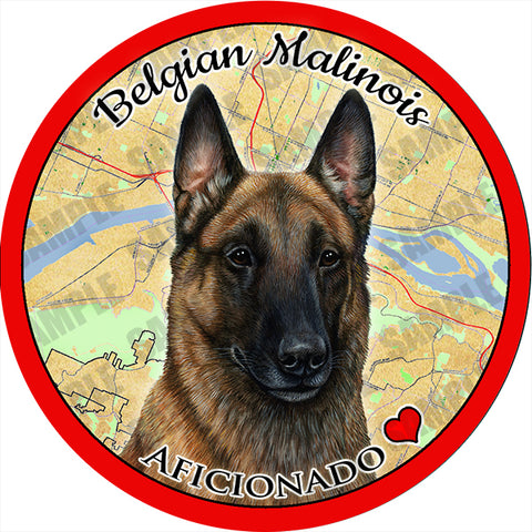Belgian Malinois Absorbent Porcelain Dog Breed Car Coaster