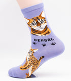 Bengal Socks Cat Breed Foozy Novelty Socks