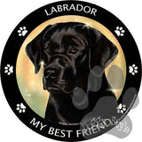 Black Labrador My Best Friend Dog Breed Magnet