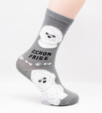 Bichon Frise Dog Breed Foozy Novelty Socks