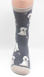 Bichon Frise Dog Breed Novelty Socks