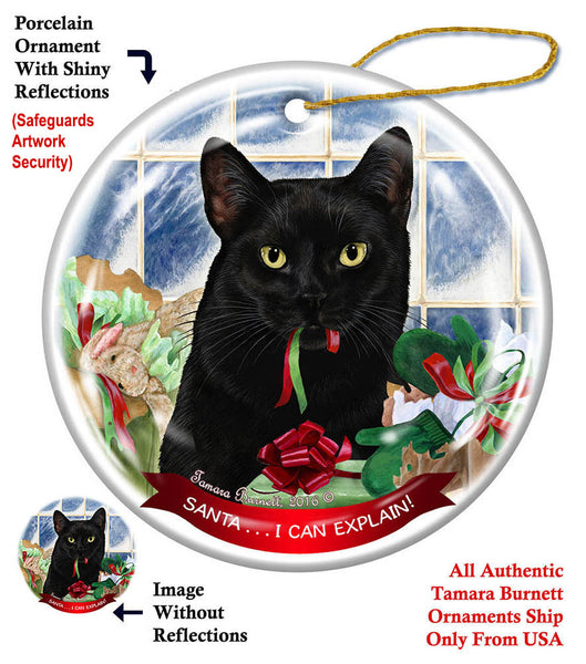 Black Cat Howliday Cat Christmas Ornament | Doggy Style Gifts