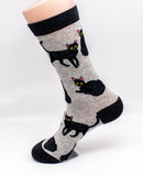 Black Cat Breed Novelty Socks