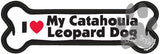 I Love My Catahoula Leopard Dog Bone Magnet