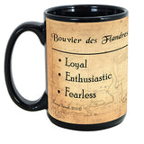 Faithful Friends Bouvier Black Dog Breed Coffee Mug