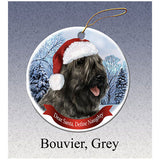 Bouvier des FlandresGrey Howliday Dog Christmas Ornament