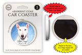 Bull Terrier Magnetic Car Coaster