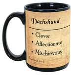 Faithful Friends Dachshund Black Dog Breed Coffee Mug