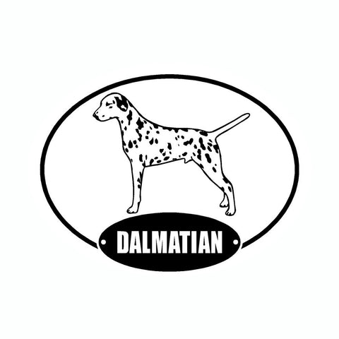 Dalmatian Euro Vinyl Dog Car Sticker
