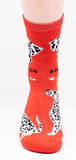 Dalmatian Dog Breed Foozy Novelty Socks
