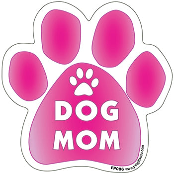 Dog Mom Dog Paw Magnet