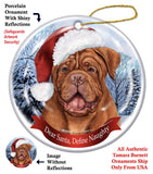 Dogue de Bordeaux Howliday Dog Christmas Ornament