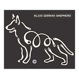 K Line German Shepherd Dog Car Window Decal Tattoo
