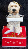 Goldendoodle Statue Best Buddy Christmas Ornament