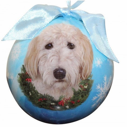 Goldendoodle Shatterproof Dog Christmas Ornament
