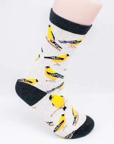 American Goldfinch Bird Novelty Socks