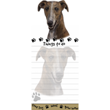 Greyhound Brindle List Stationery Notepad