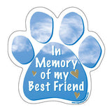 In Memory of My Best Friend Dog Paw Magnet