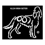 K Lines Irish Setter Dog Car Window Decal Tattoo