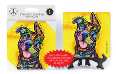 Pit Bull Rescues Are My Favorite Breed Dean Russo Drink Coaster