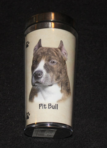 Pit Bull Terrier Stainless Steel Travel Tumbler