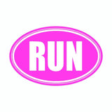 Run Pink Marathon Vinyl Car Decal