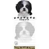 Shih Tzu Black Puppy List Stationery Notepad