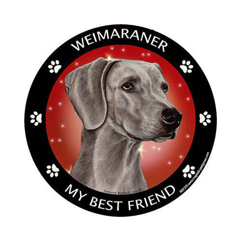 Weimaraner My Best Friend Dog Breed Magnet