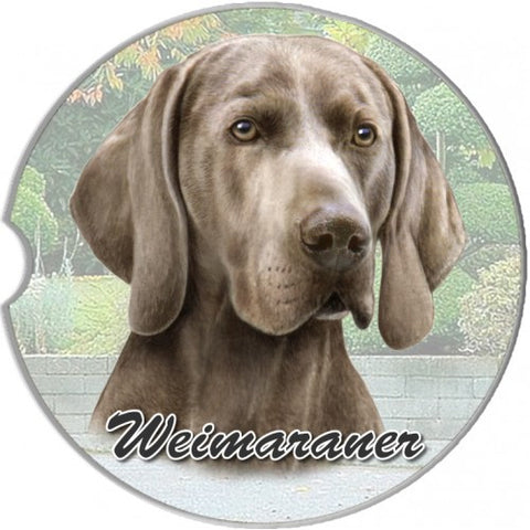 Weimaraner Sandstone Absorbent Dog Breed Car Coaster