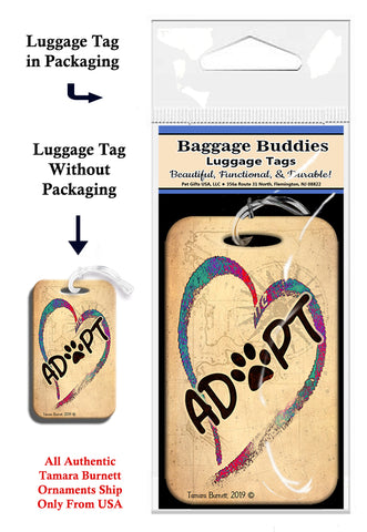 Adopt Baggage Buddy Luggage Tag