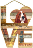 Basset Hound Love Sign