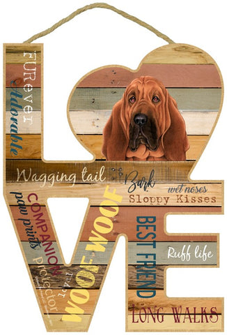 Bloodhound Love Sign