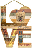 Cairn Terrier Assorted Love Sign