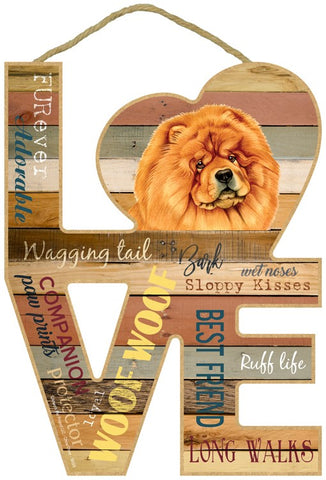 Chow Chow Love Sign