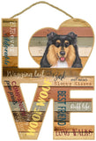 Collie Assorted Love Sign