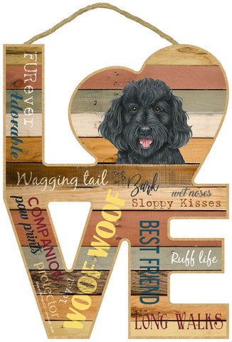 Labradoodle Assorted Love Sign