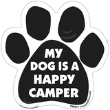 My Dog Is A Happy Camper Camping Dog Paw Magnet