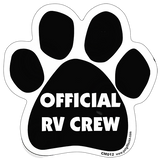 Official RV Crew Camping Dog Paw Magnet