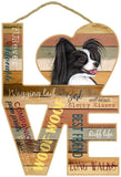 Papillon Assorted Wood Love Sign